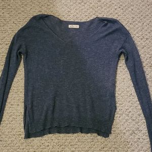 Blue crop sweater